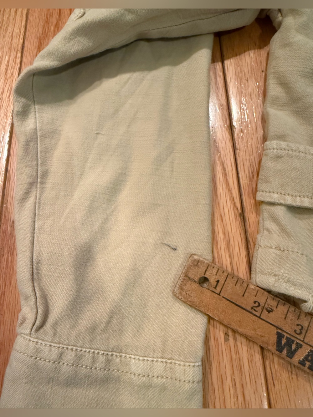 Beige Cropped Utility Light Jacket - Women Size XS y2k grunge - Picture 7 of 7